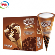 PLUS会员限地区！yili 伊利 巧乐兹 香草巧克力口味脆皮甜筒 73g*6支/盒
