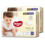 HUGGIES 好奇 Huggies金装拉拉裤XL72片(12-17kg)加大号婴儿尿不湿成长裤超薄云朵柔软超大吸力超薄透气