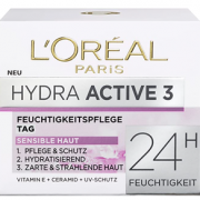 prime会员！L'Oreal Paris 欧莱雅 Hydra Active 3 24小时高效补水保湿日霜/晚霜 50ml  直邮含税到手￥33.97