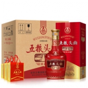 PLUS会员：WULIANGYE 五粮液 52度 优级粮食酒 五粮头曲醇品 500ml*6瓶