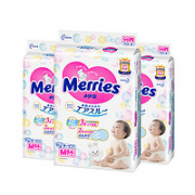 Merries 妙而舒 婴儿纸尿裤 M 64片*3