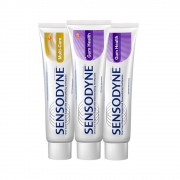 88VIP：SENSODYNE 舒适达 呵护口腔牙膏套装 (多效护理100g*2+牙龈护理100g+赠 牙膏50g)