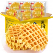 比比赞 华夫饼面包 整箱300g