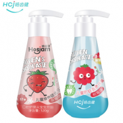 PLUS会员！Hosjam 皓齿健 儿童牙膏套装 草莓味+树莓味 120g 2支装