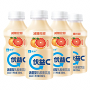 限地区！MENGNIU 蒙牛 优益c 活菌型乳酸菌饮品 西柚味 330ml*4瓶
