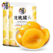 清甜可口！华味亨 黄桃罐头 425g×3罐