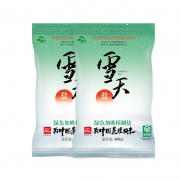 凑单品：雪天 加碘精制盐 400g*2包