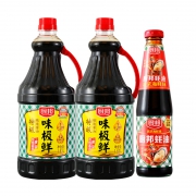 厨邦 酱油味极鲜1.63L*2瓶+蚝油510g