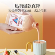 蒙古特产 兰格格 草原炭烧熟酸奶 2斤*2桶
