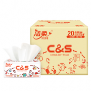 PLUS会员！C&S 洁柔 抽纸 3层100抽24包（195*123mm）