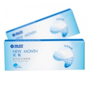 海昌 优氧 隐形近视眼镜 月抛 6片