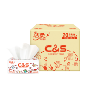 PLUS会员：C&S 洁柔 抽纸 3层100抽24包（195*123mm）