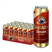 有券的上：Benediktiner 百帝王 小麦黑啤酒 500ml*24听