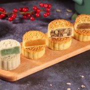 中华老字号 绿柳居 金陵风味月饼 60g*4枚 多种口味可选