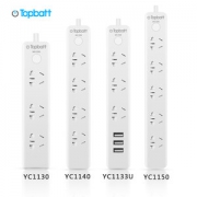 TOPBATT 多功能USB插排 4插位 全长1.8米