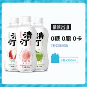 清泉出山 清汀无糖苏打气泡水 330ml*6瓶 0糖0脂0卡