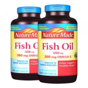 美国进口 天维美 Omega-3深海鱼油软胶囊 220粒*2瓶 保护心血管