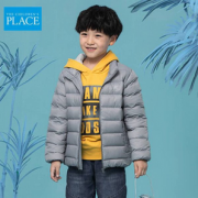 北美童装TOP品牌 The Children's Place 2021秋季新款90%白鸭绒男女童反光印羽绒服花 3色