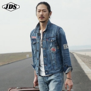 JDS 新款复古潮牌牛仔夹克外套