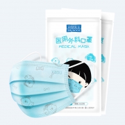聚划算百亿补贴：DR.ROOS 袋鼠医生  一次性 儿童 医用外科口罩 40只