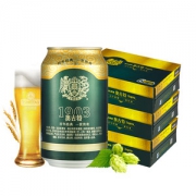 青岛啤酒高端线 奥古特 330ml*24听*3箱 大麦酿造高端啤酒