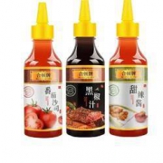 合顿牌 番茄沙司+甜辣酱+黑椒汁 280g*3瓶