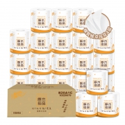 聚划算百亿补贴：Breeze 清风 原木纯品系列 卷纸 4层110g20卷