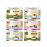 倍儿蜜 猫罐头三文鱼海鲜味100g/罐*6