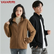 YAYA 鸭鸭羽绒服 情侣款摇粒绒外套