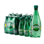 perrier 巴黎水 Perrier 巴黎水 含气天然矿泉水 500毫升/瓶 24瓶/箱 塑料瓶装