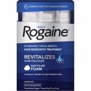 美国进口 Rogaine 米诺地尔酊生发增发液60g*3瓶 三周唤醒毛囊