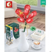 森宝积木 花束  装饰花  拼装积木