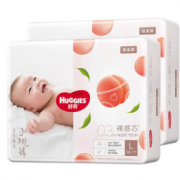 88VIP！HUGGIES 好奇 铂金装 婴儿纸尿裤 L76*2箱