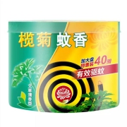 榄菊 大盘艾草型黑蚊香 40单盘+蚊香座