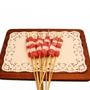 天牧牛方 原味牛肉烧烤串200g/袋(10串)*9件
