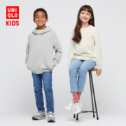 UNIQLO 优衣库 童装 高弹力牛仔修身水系长裤 436771/436769