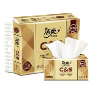 洁柔(C&S)抽纸 金尊系列 3层*6包