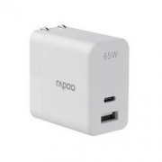 RAPOO 雷柏 PA65 氮化镓充电器 QC65W 双口快充