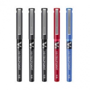PILOT 百乐 BX-V5 中性笔 黑色+红色+蓝色 0.5mm 5支装