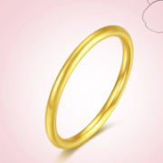 CHOW TAI SENG 周大生 G0AC0168 黄金戒指 7号 约1.53g