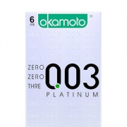 日本进口 冈本 高端款 超薄无感003白金避孕套 6片