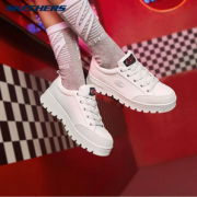 Skechers 斯凯奇 女士厚底松糕帆布鞋 74346