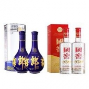 LUZHOULAOJIAO 泸州老窖 青花郎 53度-500ml 双瓶装 泸州老窖 国窖1573 52度 500ml 双瓶装
