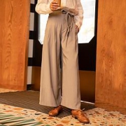INMAN 茵曼 1891007 女款宽松休闲裤