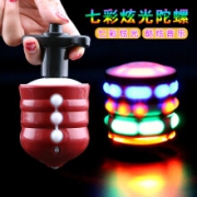 飞翔玩具  LH203-仿木音乐发光陀螺  一个