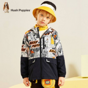 直降￥40！Hush Puppies 暇步士 21年新款 男童印花风衣外套 2色（105-160cm）