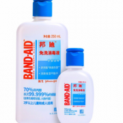 快速杀菌！BAND·AID 邦迪 免洗杀菌消毒液 250ml瓶装+60ml（手部适用）