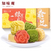 ZHIWEIGUAN 知味观 桂花/木糖醇 绿豆饼糕点 50g*2盒