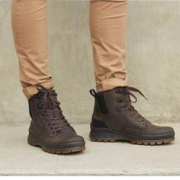 ECCO 爱步 Rugged Track工装踪迹 男士高帮Hydromax®防泼水登山鞋 838104