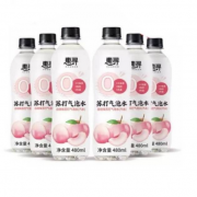 京东极速版：惠寻 白桃味 无糖苏打水 饮料 480ml*6瓶